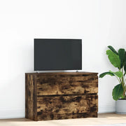 Mobile TV Rovere Fumo 80x35x54 cm in Legno Multistrato 861791