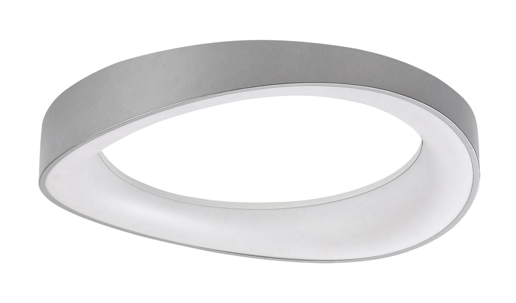 Plafoniera LED Rabalux Iliana argento Ø42 38W 3000K