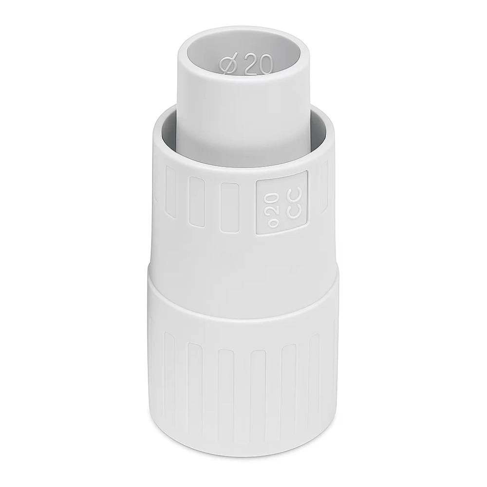 Raccordo dritto faeg ip65 per tubo guaina elettrica in tecnopolimero *** diametro 20 millimetri, confezione 1