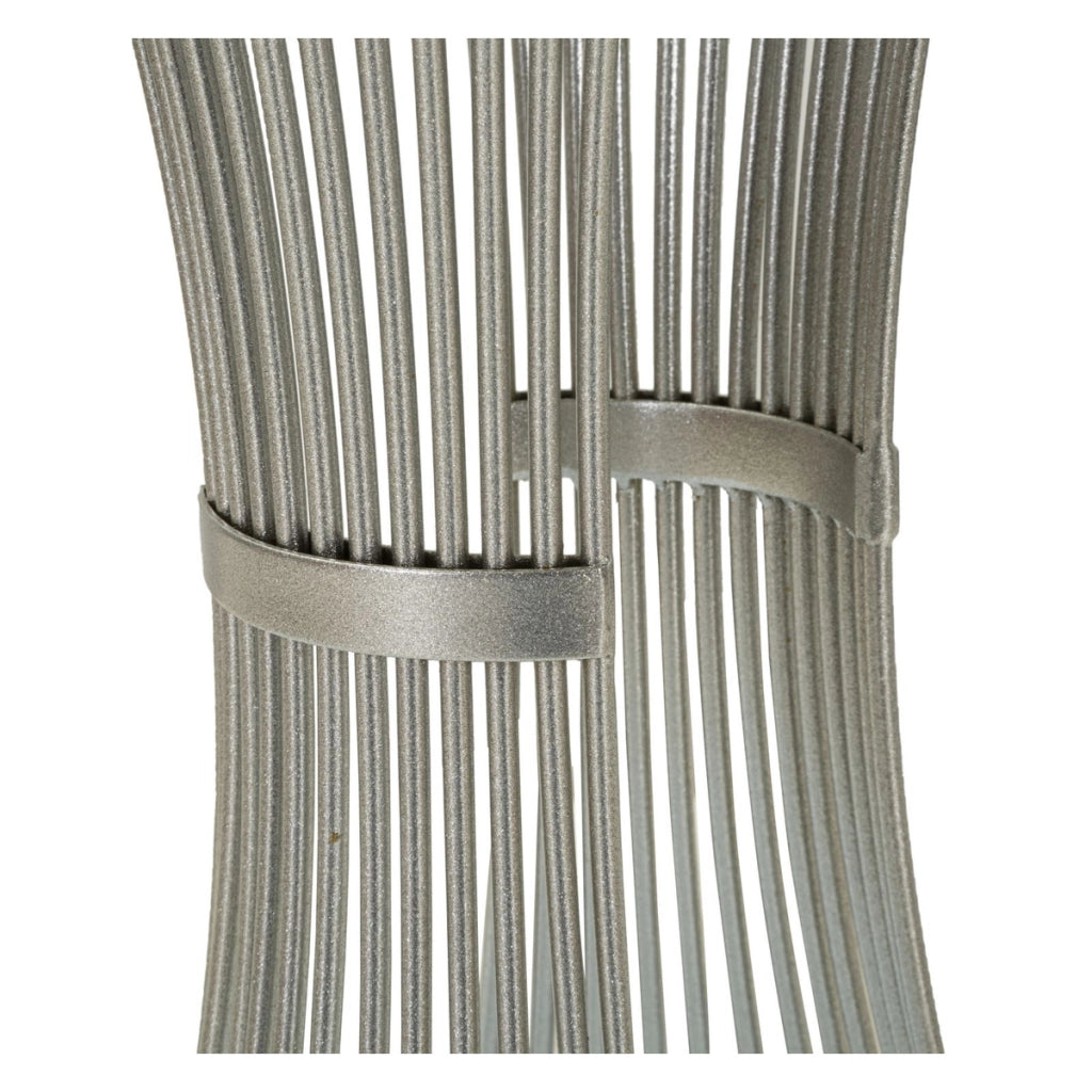 Tavolino VKH582, Argento, Marmo, 40x40x79 cm