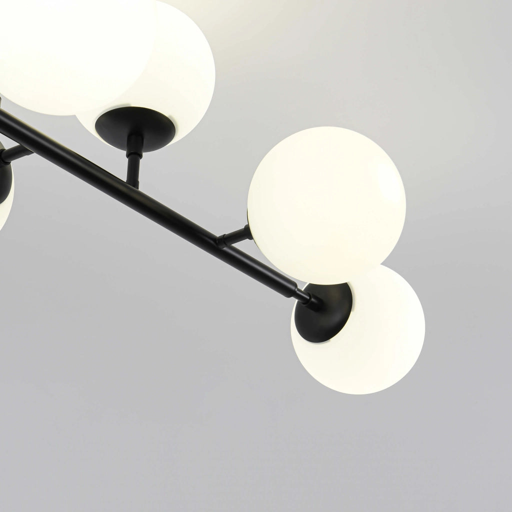 Lampada a sospensione Dorado Light Prestige 8xE14 nera