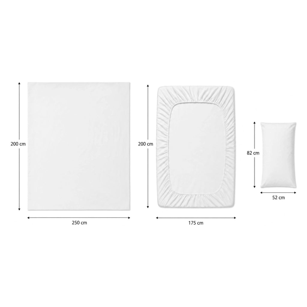 Rovanone, set Completo Letto Matrimoniale in Cotone, Rosa