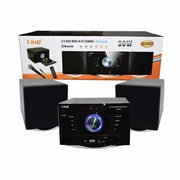 Trade Shop - Stereo Lettore Dvd Cd Mini Hi-fi Combo + Bluetooth 30w Microfono 2.0 Casse J-2007 -