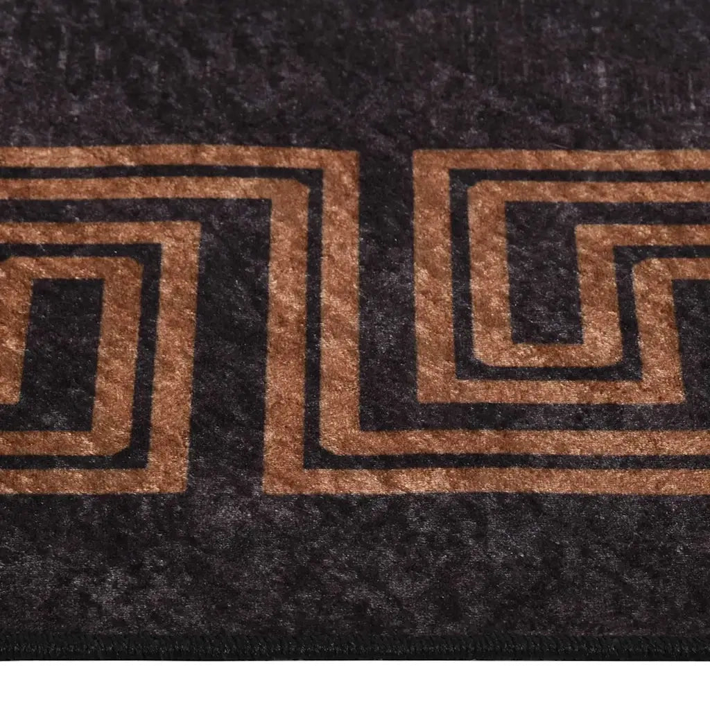 Tappeto del soggiorno | Tappeto Lavabile 190x300 cm Nero e Oro