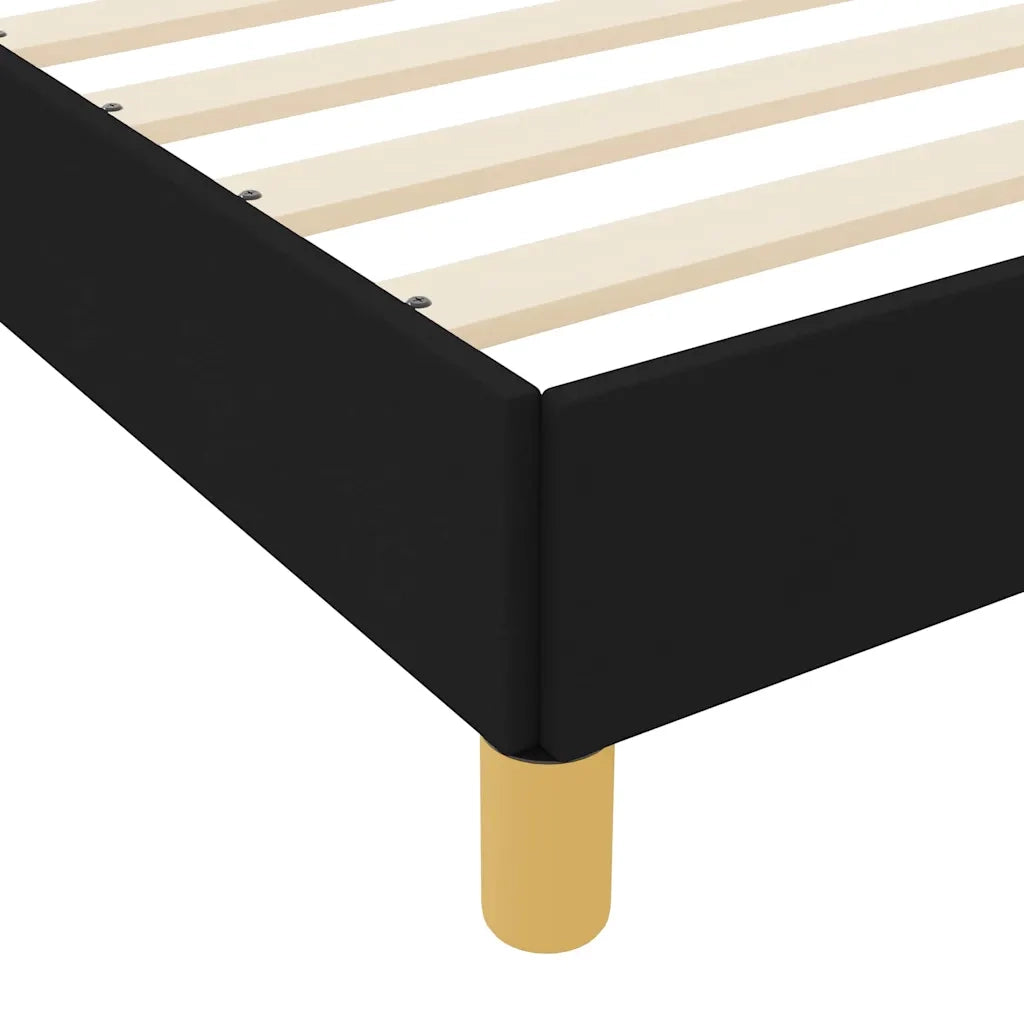Letto a molle con materasso Nero 90 x 200 cm Tessuto 3398537