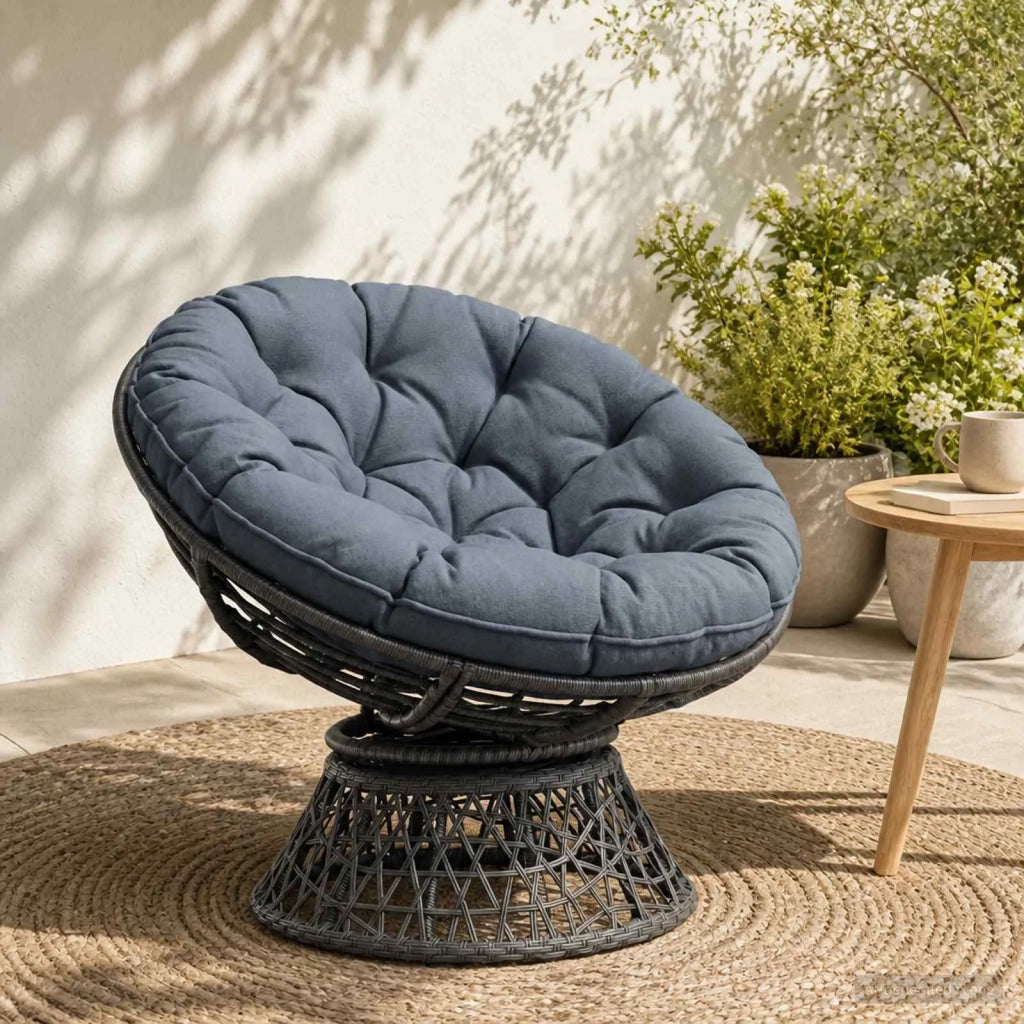 Cuscino per Sedia Appesa VIANEN 100% Poliestere Blu 953991