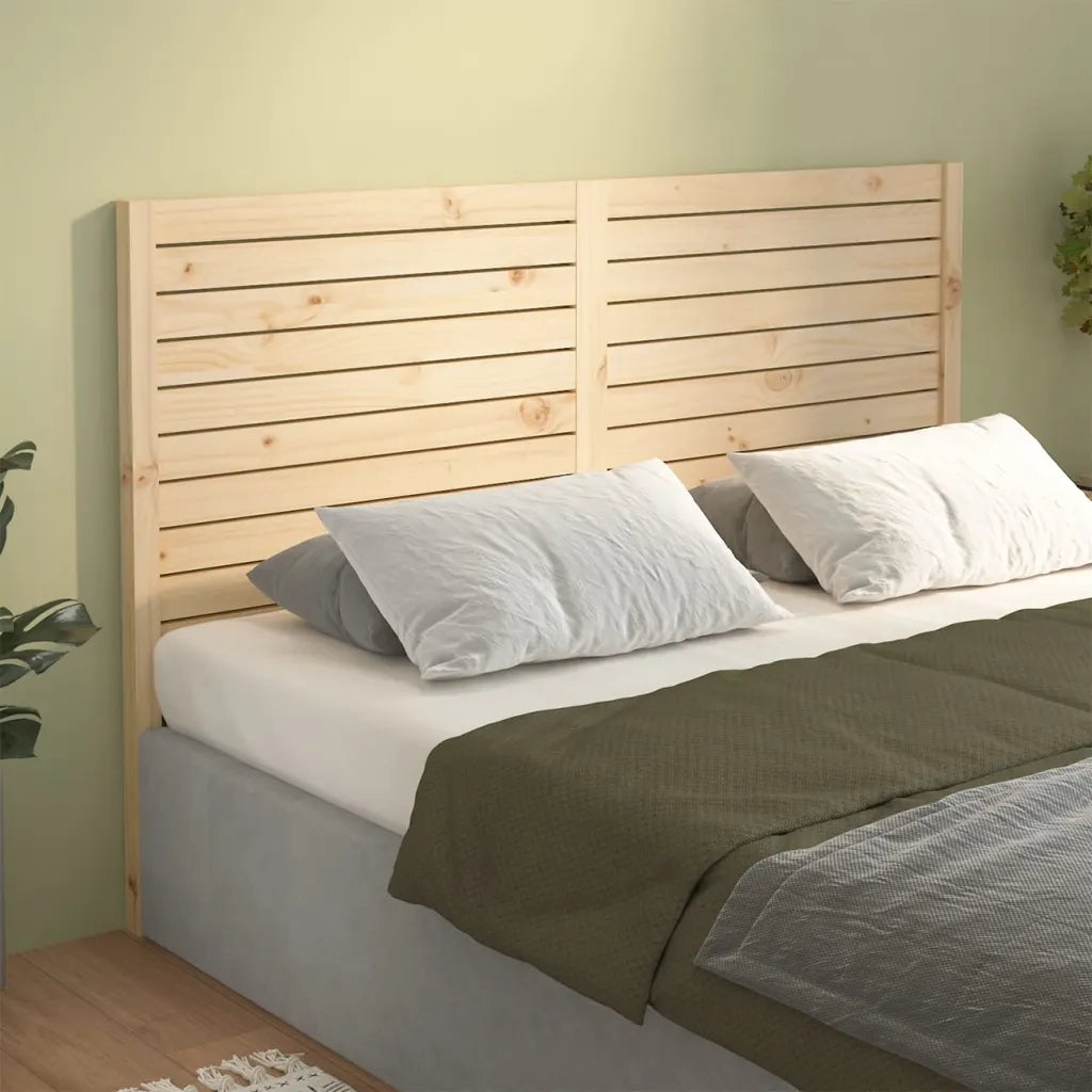 Testiera per Letto 186x4x100 cm in Legno Massello di Pino 819035