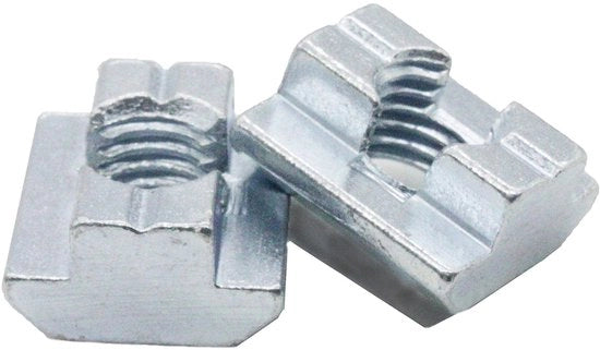 Materiali di fissaggio per profili B-type - Zinco - M10 - Dimensioni 20x19,7x10,5 mm