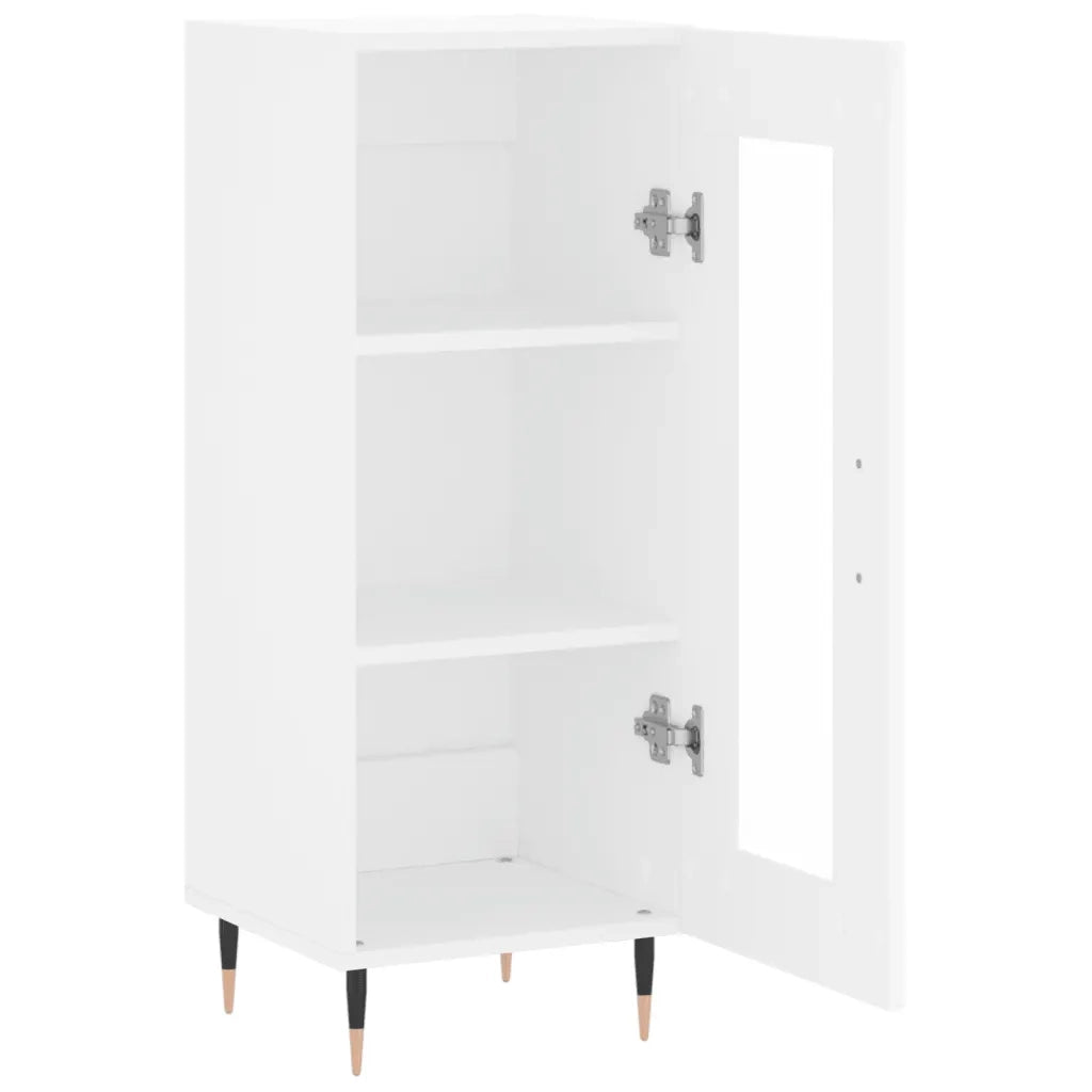 Credenza | Madia | Buffet da pranzo | Armadio da pranzo Bianca 34,5x34x90 cm in Legno Multistrato