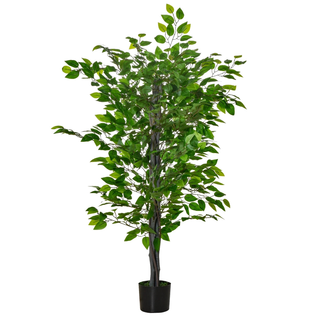 Pianta Ficus Artificiale ¨C zephmum ¨C Vaso Cemento 135 cm Verde