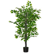 Pianta Ficus Artificiale ¨C zephmum ¨C Vaso Cemento 135 cm Verde