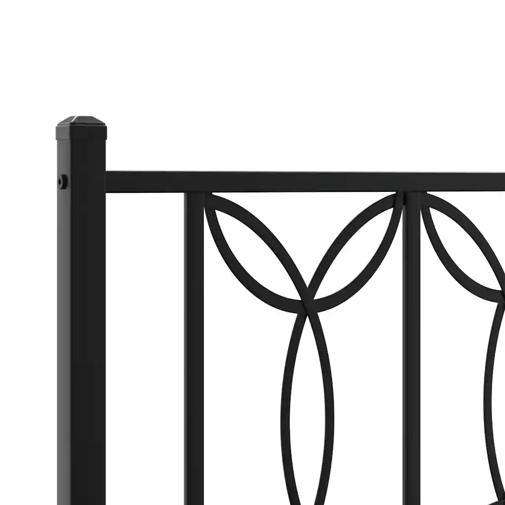Testiera | Testata di Ricambio in Metallo Nero 200 cm