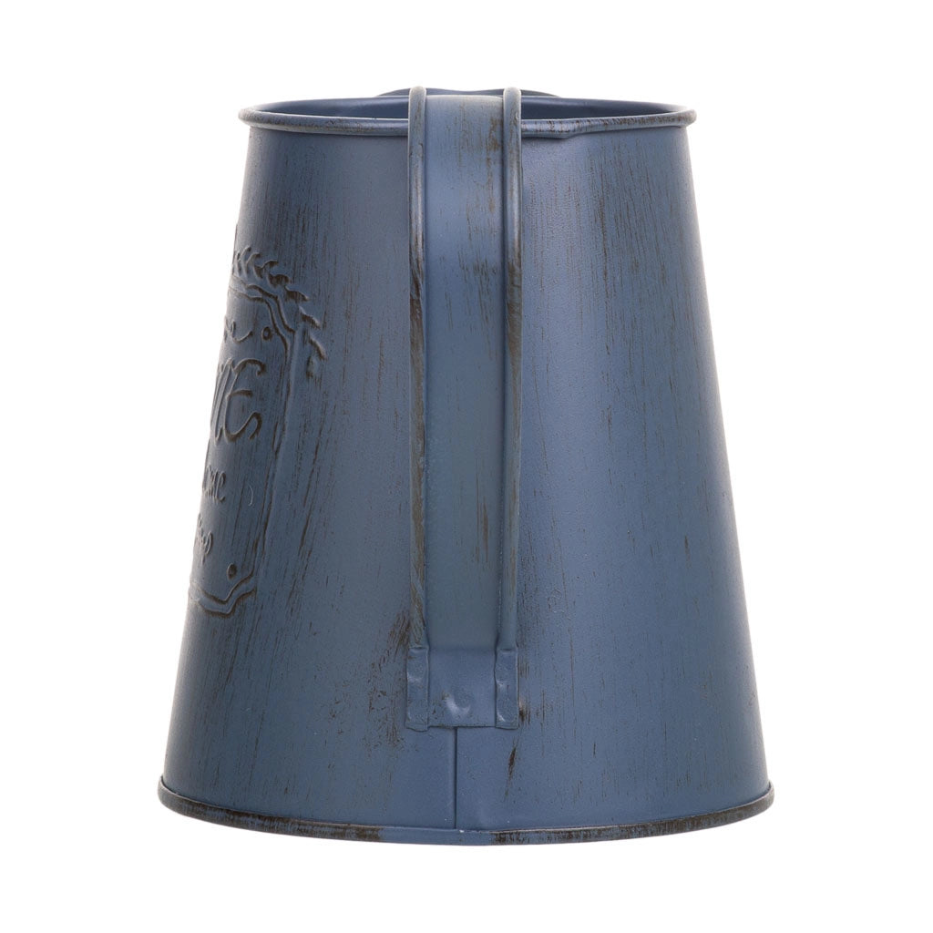 Brocca metallo blu 14xp10x11,5/12,5h td:7,5