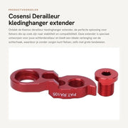 Accessorio per bicicletta - Hanger derailleur - Alta compatibilità - Estensione derailleur - Accessori bicicletta - Peso leggero - Duraturo - Lunghezza totale 50,8 mm - Accessorio bicicletta