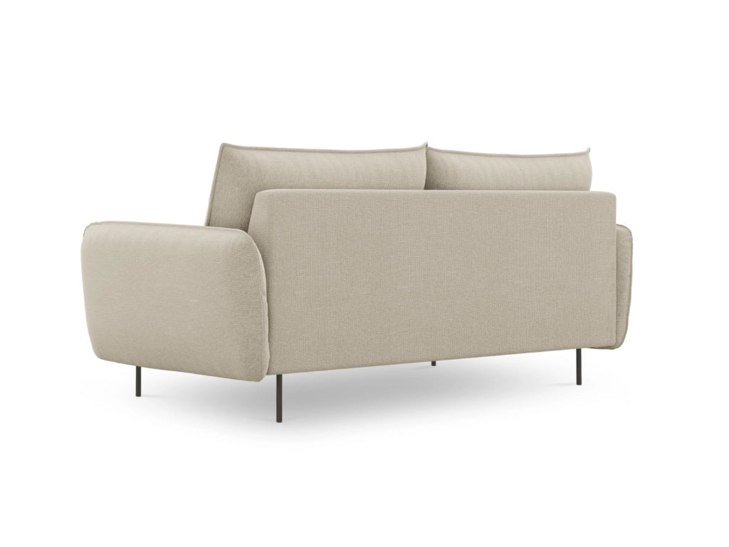 Cosmopolitan Design - Divano "Vienna" 3 posti in tessuto strutturato beige 