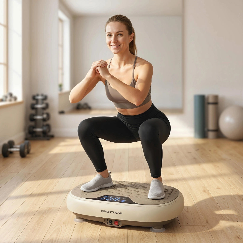 Pedana Vibrante Fitness ¨C Xylo ¨C 20 Livelli di Velocit¨¤, 3 Programmi, Display LED, Telecomando