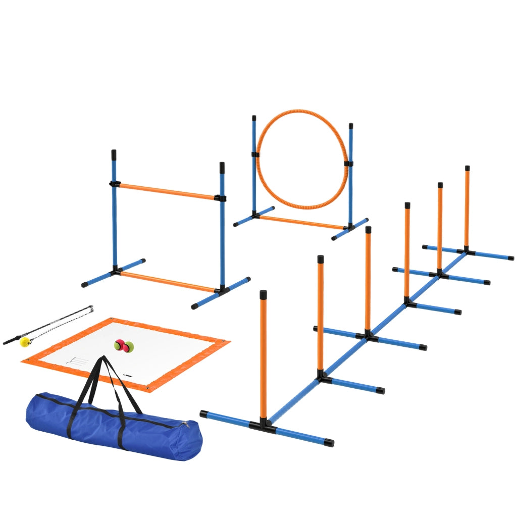 Set Agility per Cani 7 Pezzi ¨C Xylo ¨C Ostacoli Training Addestramento