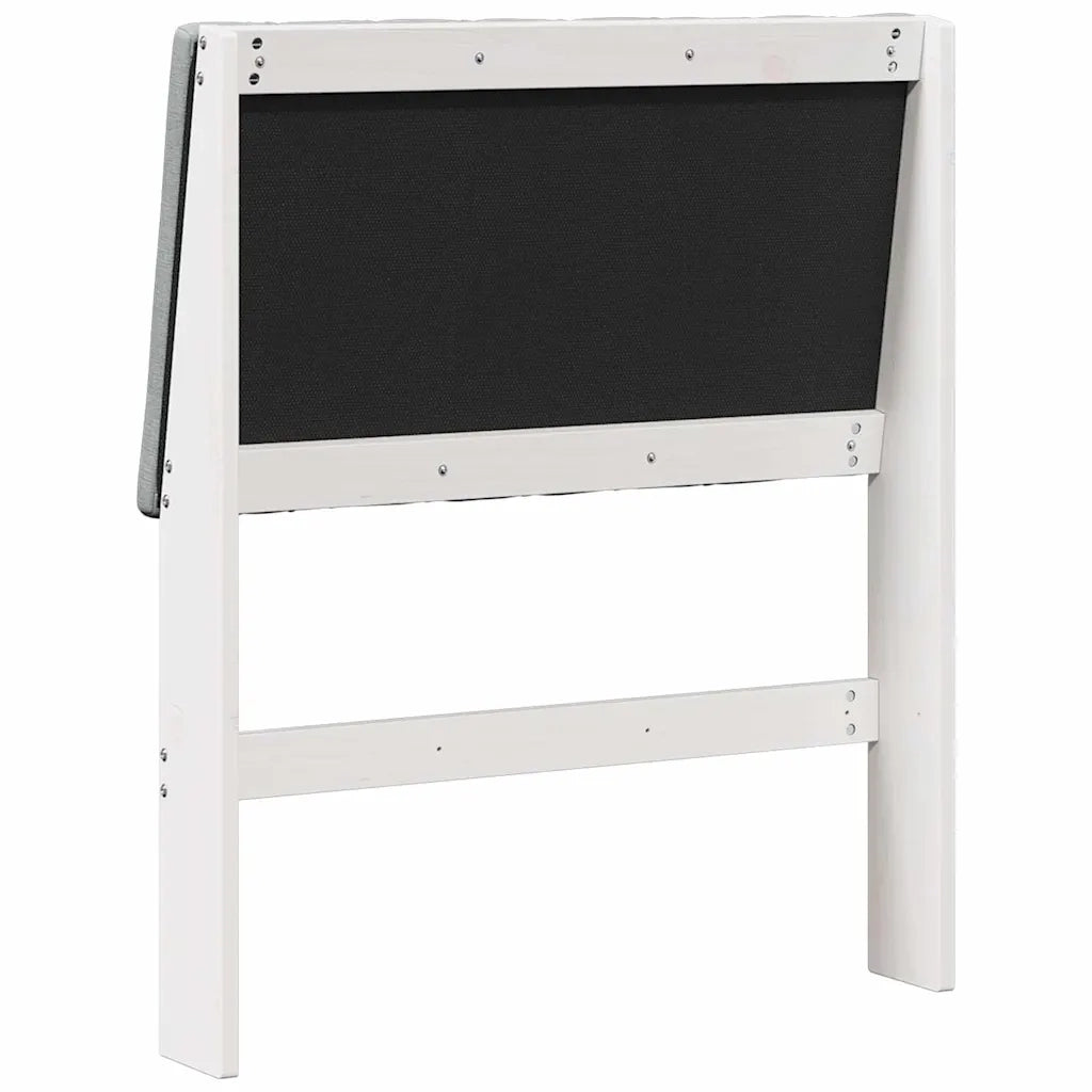 Testiera | Testata imbottita Grigio chiaro 80 cm Pino massello
