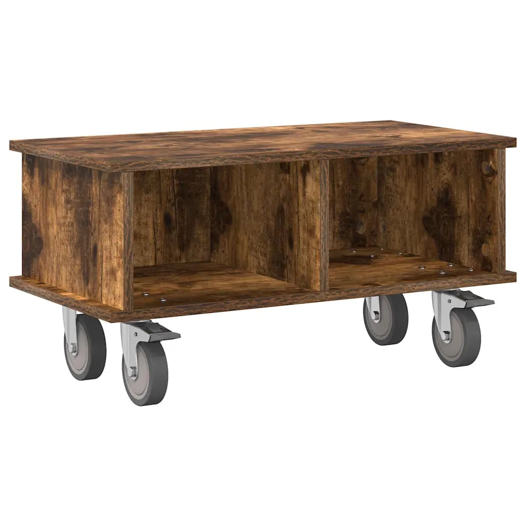 Supporto TV-Credenza per TV-Mobile TV Rovere fum¨¦ 68,5 x 35 x 35 cm Legno multistrato