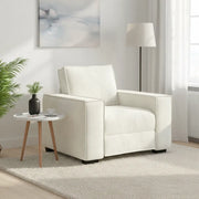 Divano Sedia Crema 100x78x84 cm Velluto 4105008