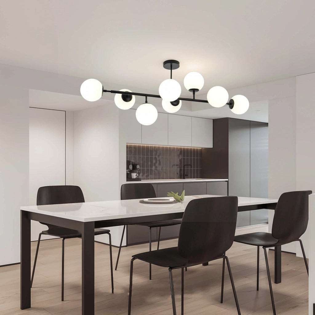 Lampada a sospensione Dorado Light Prestige 8xE14 nera