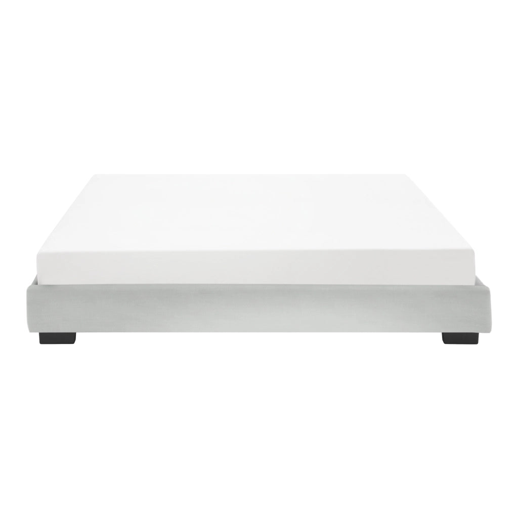 Corium Struttura Letto Imbottito con Materasso a Schiuma Fredda 180 x 200 cm Letto Matrimoniale con Rivestimento in Similpelle con Materasso Anallergico - Bianco