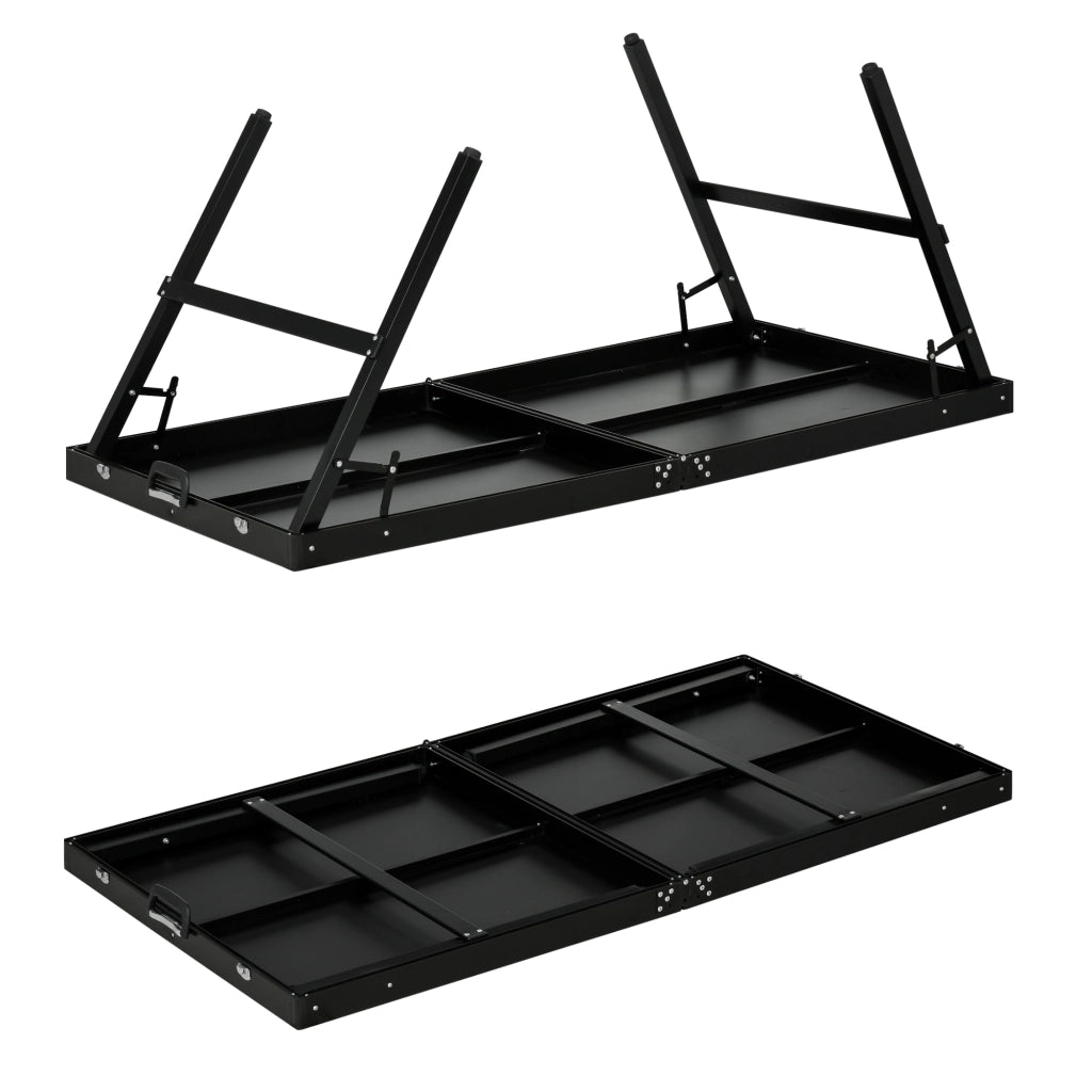 Tavolo da ping pong pieghevole ¨C zephmum ¨C nero 152x76x72 cm