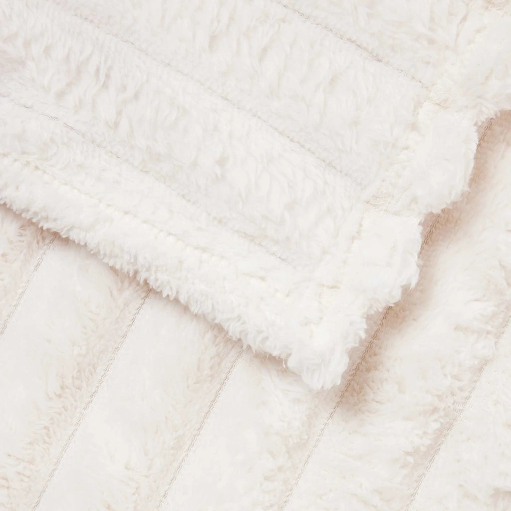 Coperta Crema 150 x 130 cm Panno 42016853