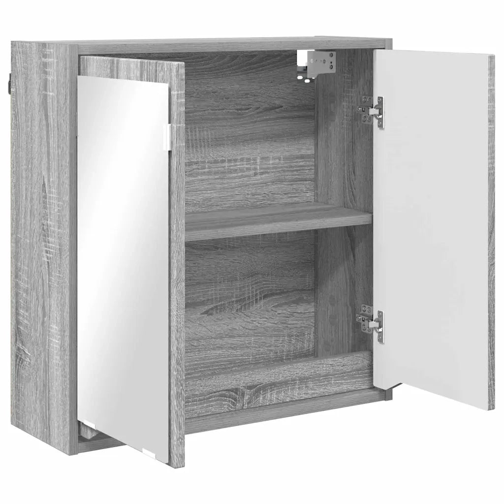 Mobiletto per specchio da bagno Grigio Sonoma 60 x 20 x 60 cm 888783