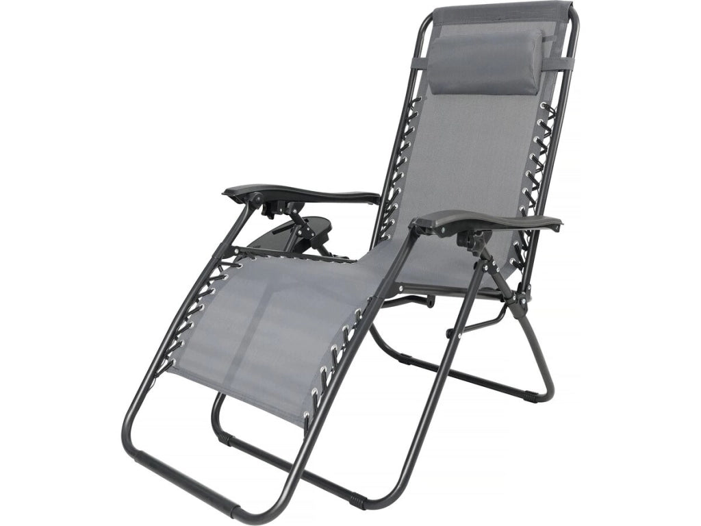 Sedia da giardino rilassante Sintra Zero Gravity - Grigio