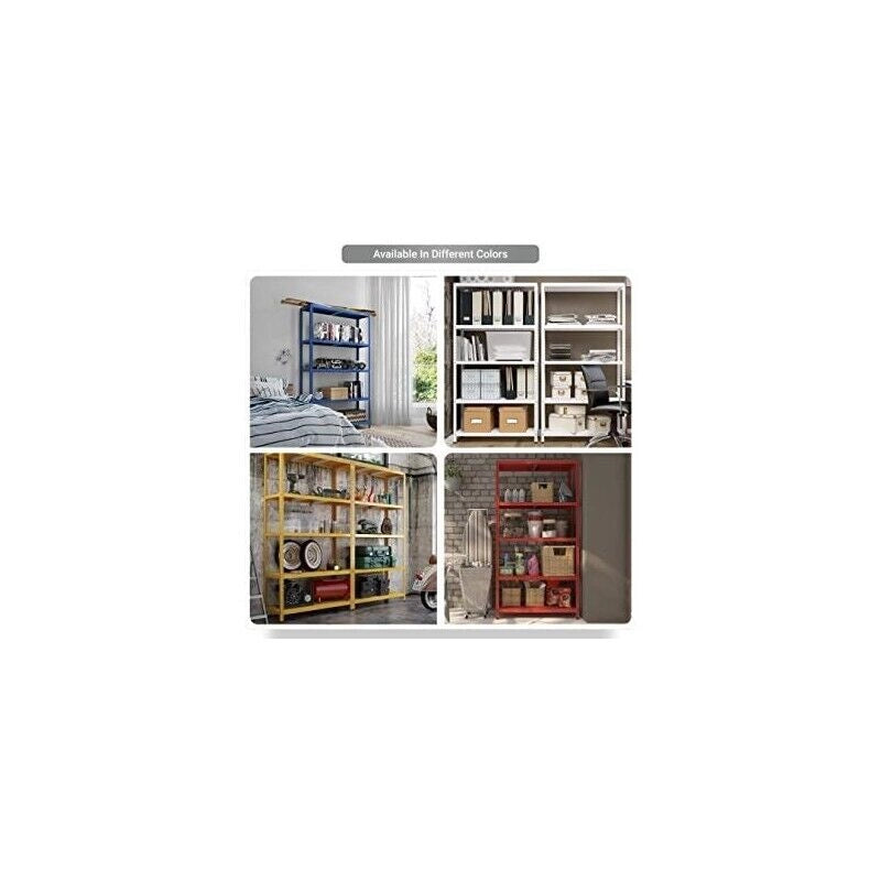 SCAFFALE IN METALLO GRIGIO ETTORE KIT BULLONI 100 X 40 X H 187 CM 5 RIPIANI