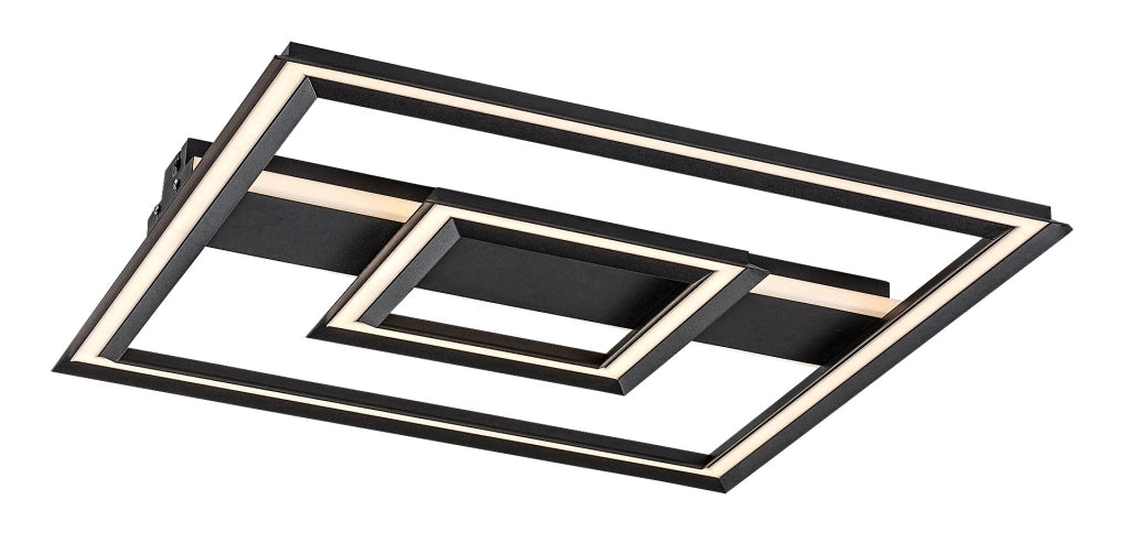 Plafoniera LED Rabalux Sidona geometrica nera 48W 48,5cm