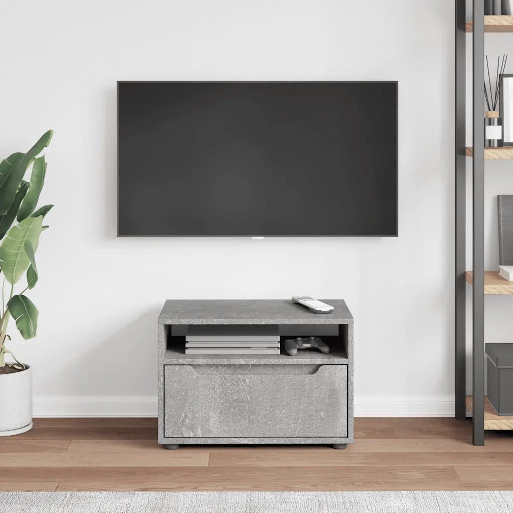 Mobile TV-Credenza per TV-Console TV VISNES Grigio Cemento 60x40x38 cm Legno Multistrato