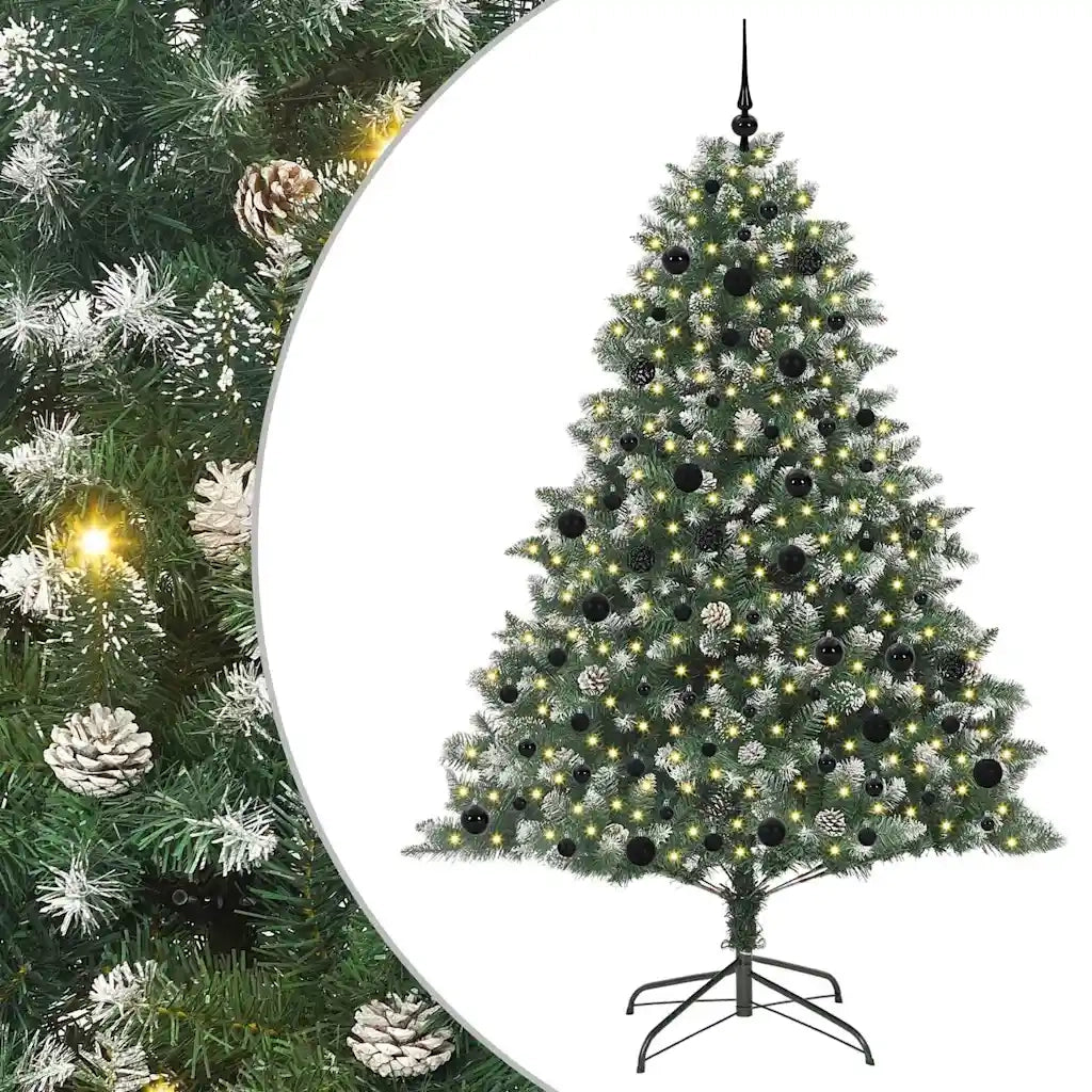 Albero di Natale artificiale con 300 LED Verde 210 cm 3395246