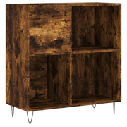 Mobile Porta Dischi Rovere Fumo 84,5x38x89 cm Legno Multistrato CFW2386486
