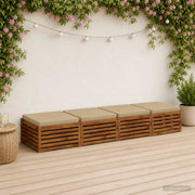 Cuscini per Sedia in 4 Pezzi SOEST 4 pz 100% Poliestere 945052