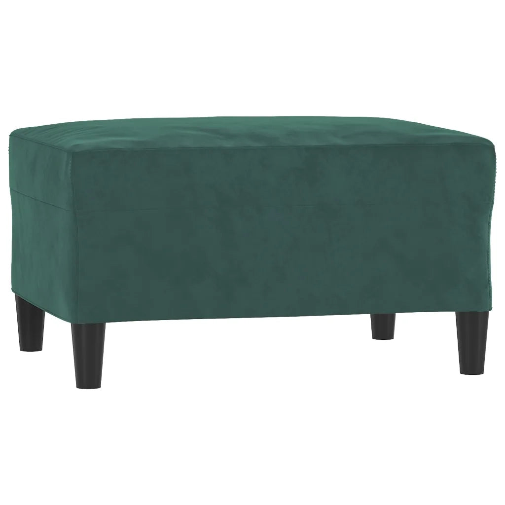 Set di Divani 4 pz con Cuscini Verde scuro in Velluto