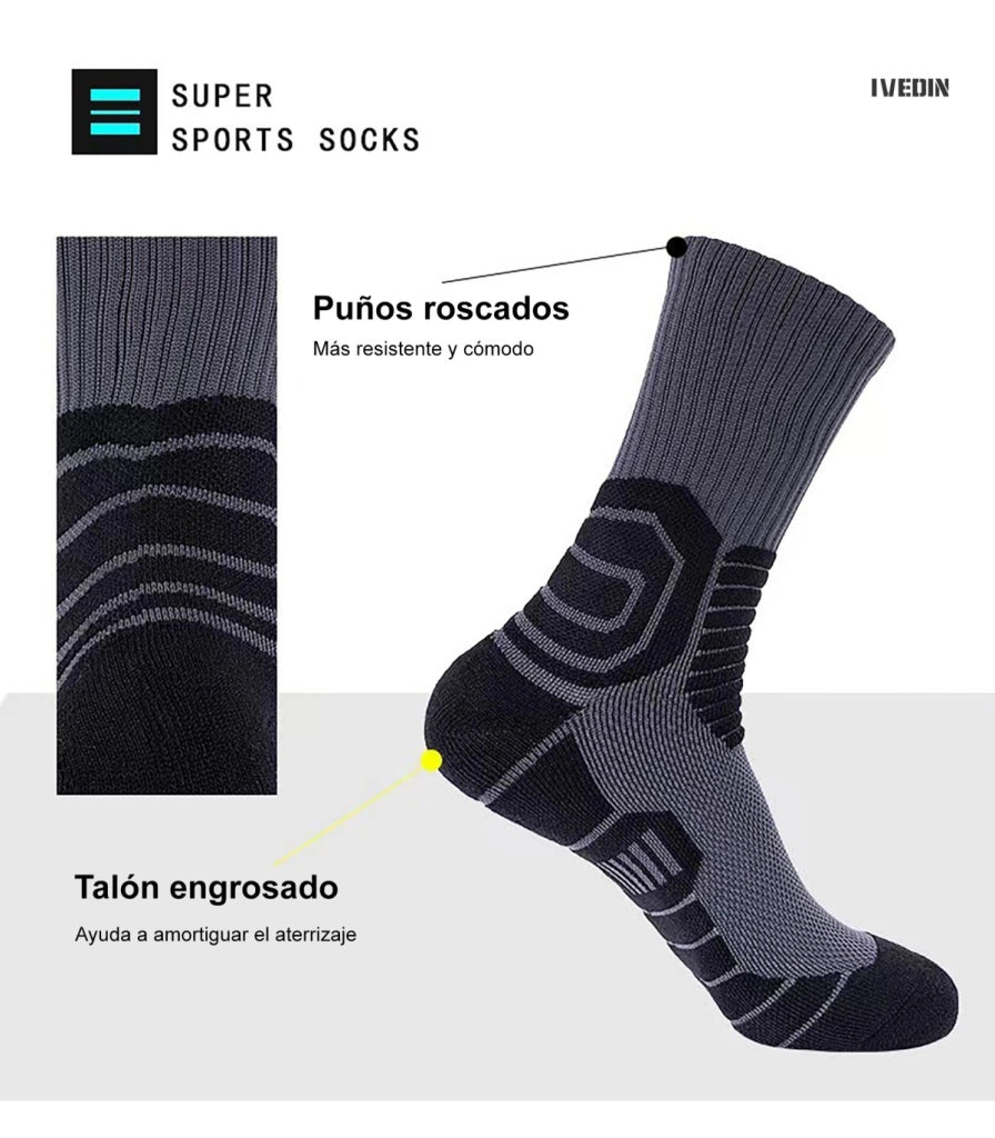 Calzini Professionali da Basket Unisex | Vestibilità Ergonomica, Traspiranti | Taglia Unica 37–43 EU