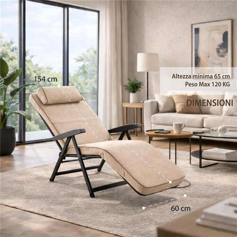 MAURY'S SDRAIO ROMA AUTOMATICA CON CUSCINO E POGGIATESTA EXTRACONFROT  COLORE SABBIA
