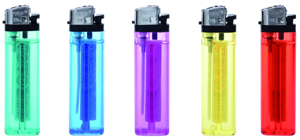 ACCENDINO TRASPARENTE AS208  col. Assortiti 50.00 pz