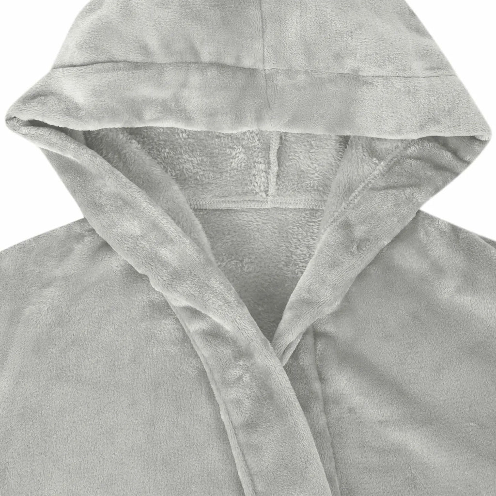 Accappatoio con Cappuccio Grigio s Flanella 42017231
