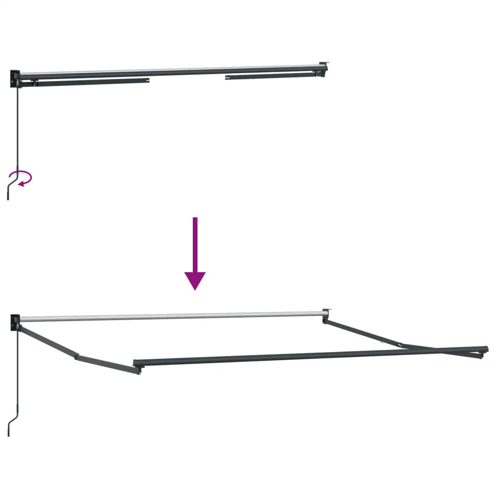 Tenda Retrattile Arancione e Marrone 300 x 250 cm 3329947