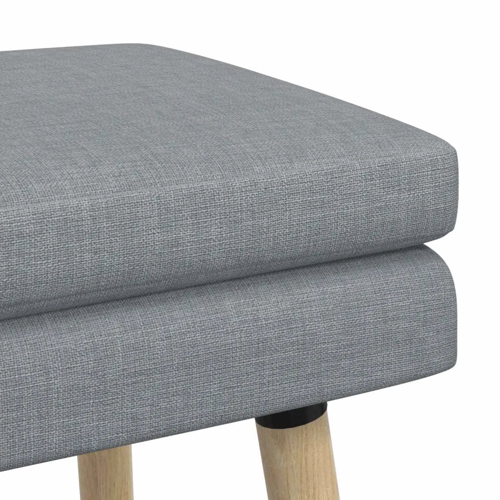 Panchina a doppio strato Grigio Chiaro 110 x 40 x 47 cm Tessuto 42038445