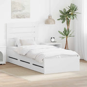 Struttura del letto-Giroletto-Rete del Letto Bianco 100 x 200 cm Legno Ingegnerizzato 983995