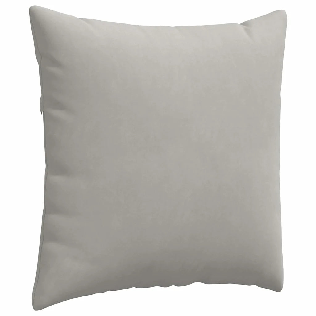 Cuscini da Divano 2 pz-Set di 2 Cuscini per Sofa Grigio chiaro 60 x 60 cm Tessuto 733263