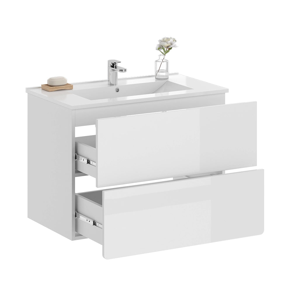 Vicco Set di mobili da bagno Bianco lucido 2 parti