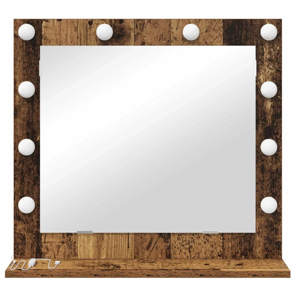 Specchio da Vanit¨¤ Rettangolare Legno vecchio 60 x 55 x 18 cm