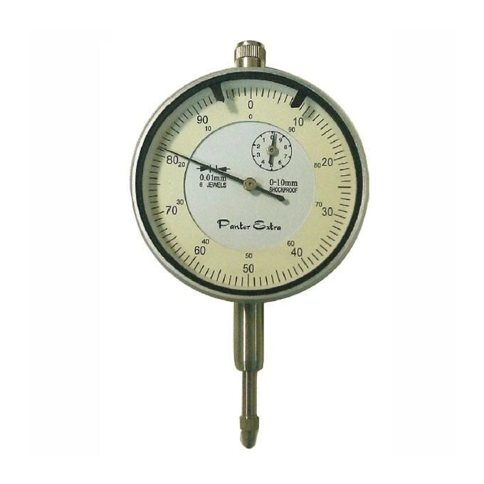 GDM 8026213002084 Comparatore a Quadrante Panter con Quadrante Girevole Indici di Tolleranza Regolabili Attacco Gambo 8 mm Tastatore a Sfera Intercambiabile Norma DIN 878-1 colore Nero