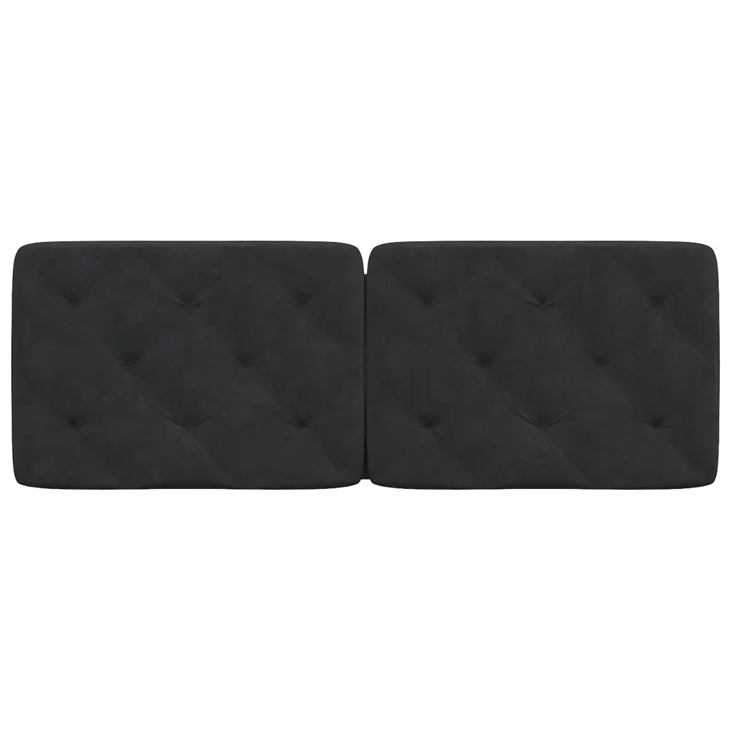 Cuscino Testiera Nero 140 cm in Velluto 374729