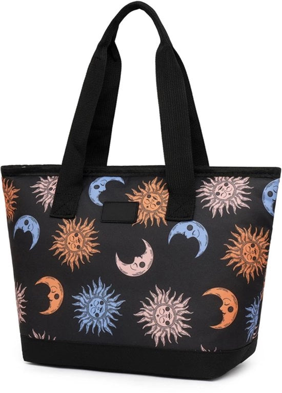 Borsa termica portatile con print leopard, 7L, B-Black Sun